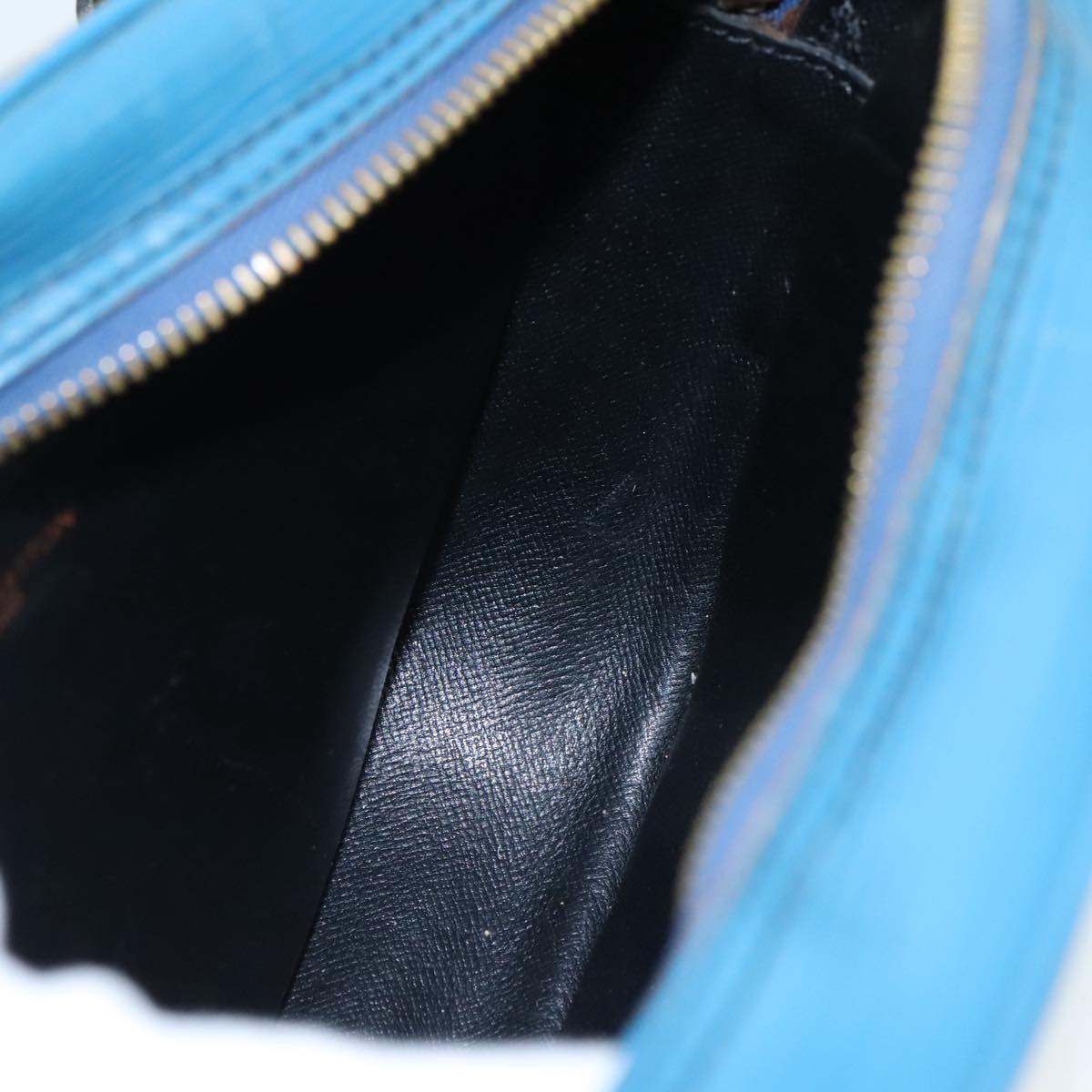 LOUIS VUITTON Epi June Feuille Shoulder Bag Blue M52155 LV 107061