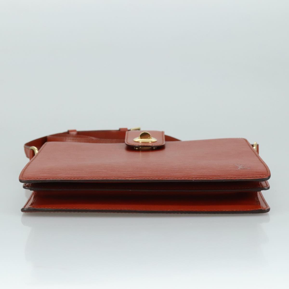 LOUIS VUITTON Epi Capuchin Shoulder Bag Brown M52343 LV 107064