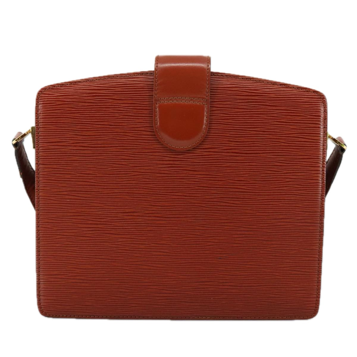 LOUIS VUITTON Epi Capuchin Shoulder Bag Brown M52343 LV 107064