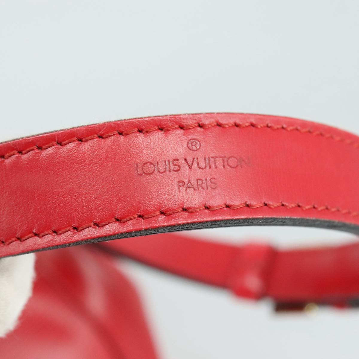 LOUIS VUITTON Epi Petit Noe Shoulder Bag Red M44107 LV 107068
