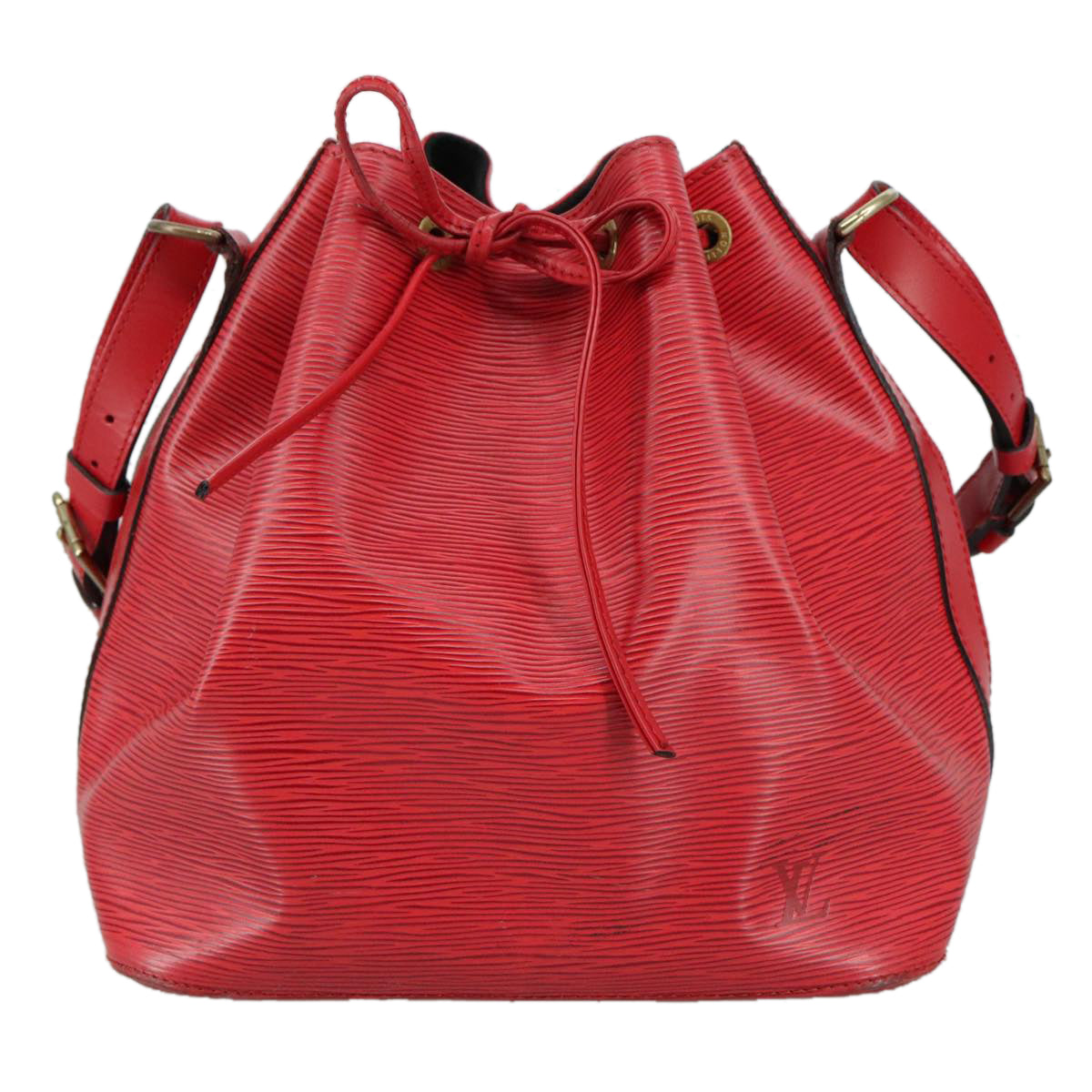 LOUIS VUITTON Epi Petit Noe Shoulder Bag Red M44107 LV 107068