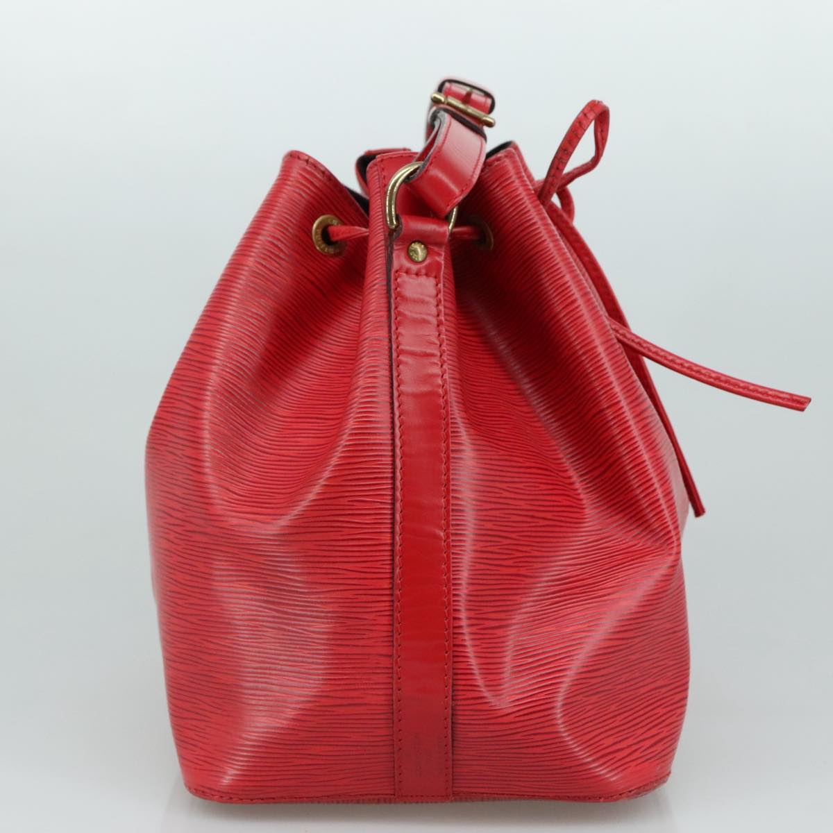 LOUIS VUITTON Epi Petit Noe Shoulder Bag Red M44107 LV 107068
