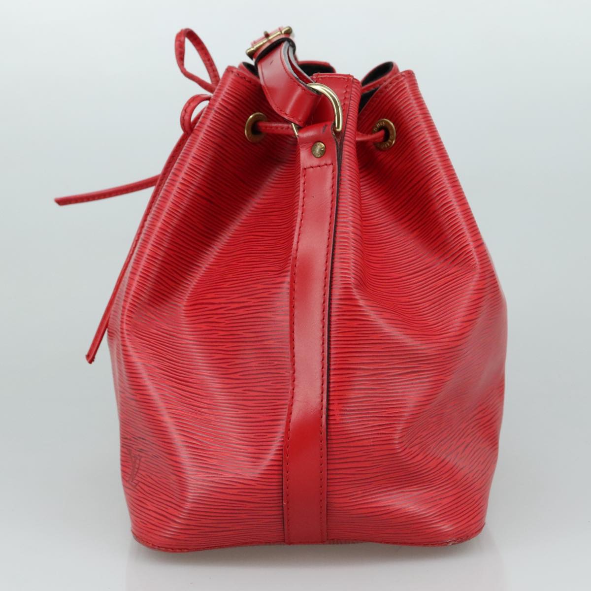 LOUIS VUITTON Epi Petit Noe Shoulder Bag Red M44107 LV 107068