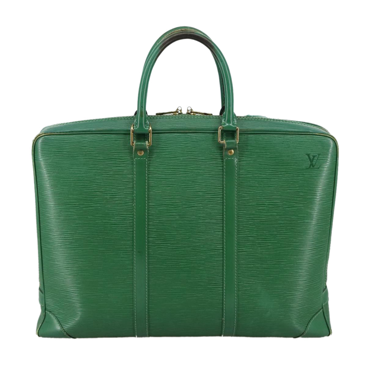LOUIS VUITTON Epi Porte Documents Voyage Business Bag Green M54474 107069