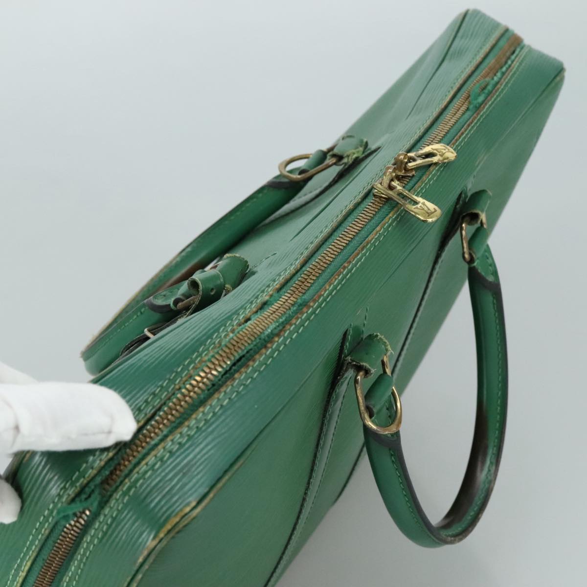 LOUIS VUITTON Epi Porte Documents Voyage Business Bag Green M54474 107069