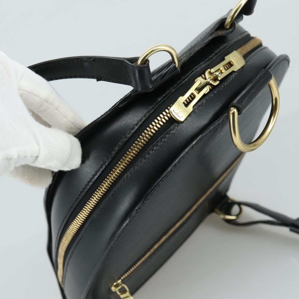 LOUIS VUITTON Epi Mabillon Backpack Black M52232 LV 107073