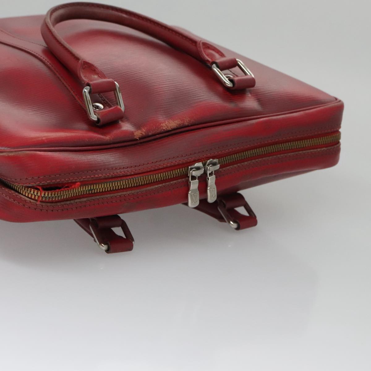 LOUIS VUITTON Epi Vivienne MM Hand Bag Ruby LV 107075