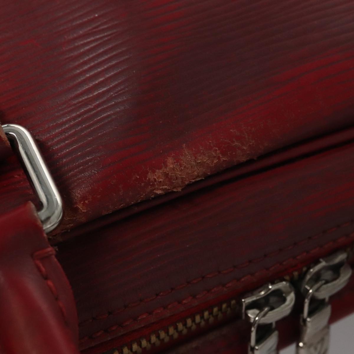 LOUIS VUITTON Epi Vivienne MM Hand Bag Ruby LV 107075