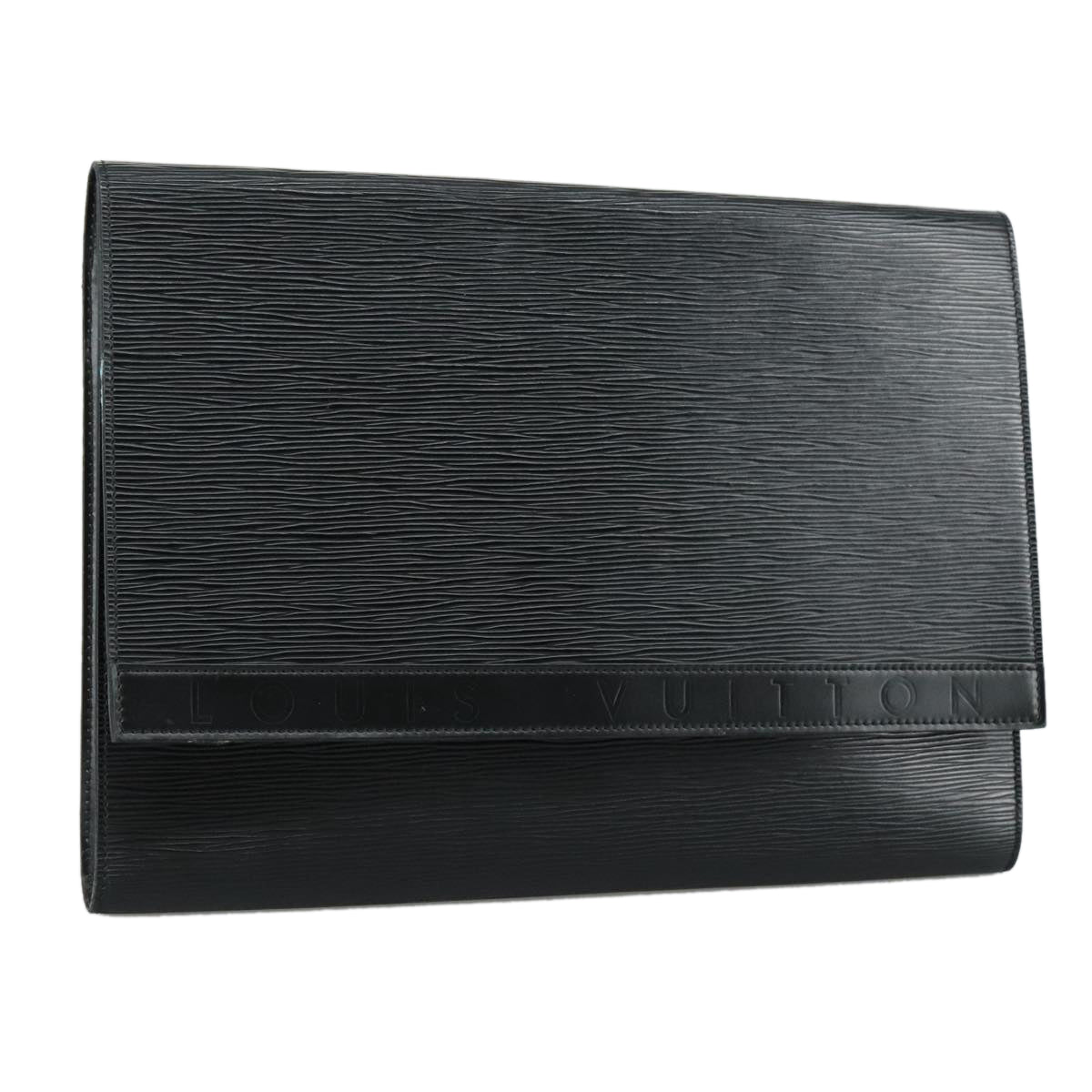 LOUIS VUITTON Epi Pochette Amberop Clutch Bag Black M52582 LV 107076