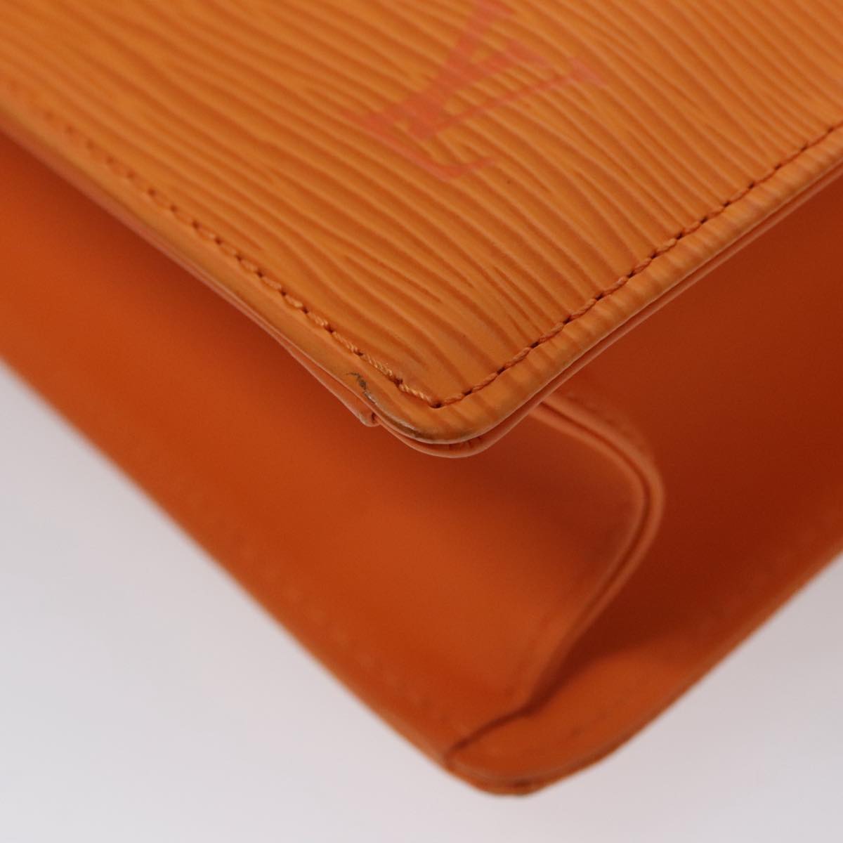 LOUIS VUITTON Epi Sac Plat Hand Bag Orange Mandarin M5274H LV 107077