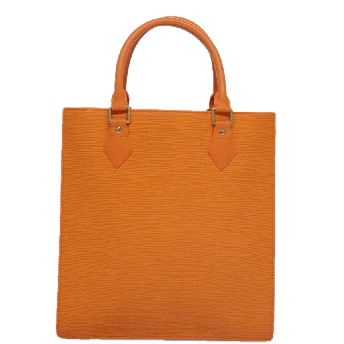 LOUIS VUITTON Epi Sac Plat Hand Bag Orange Mandarin M5274H LV 107077
