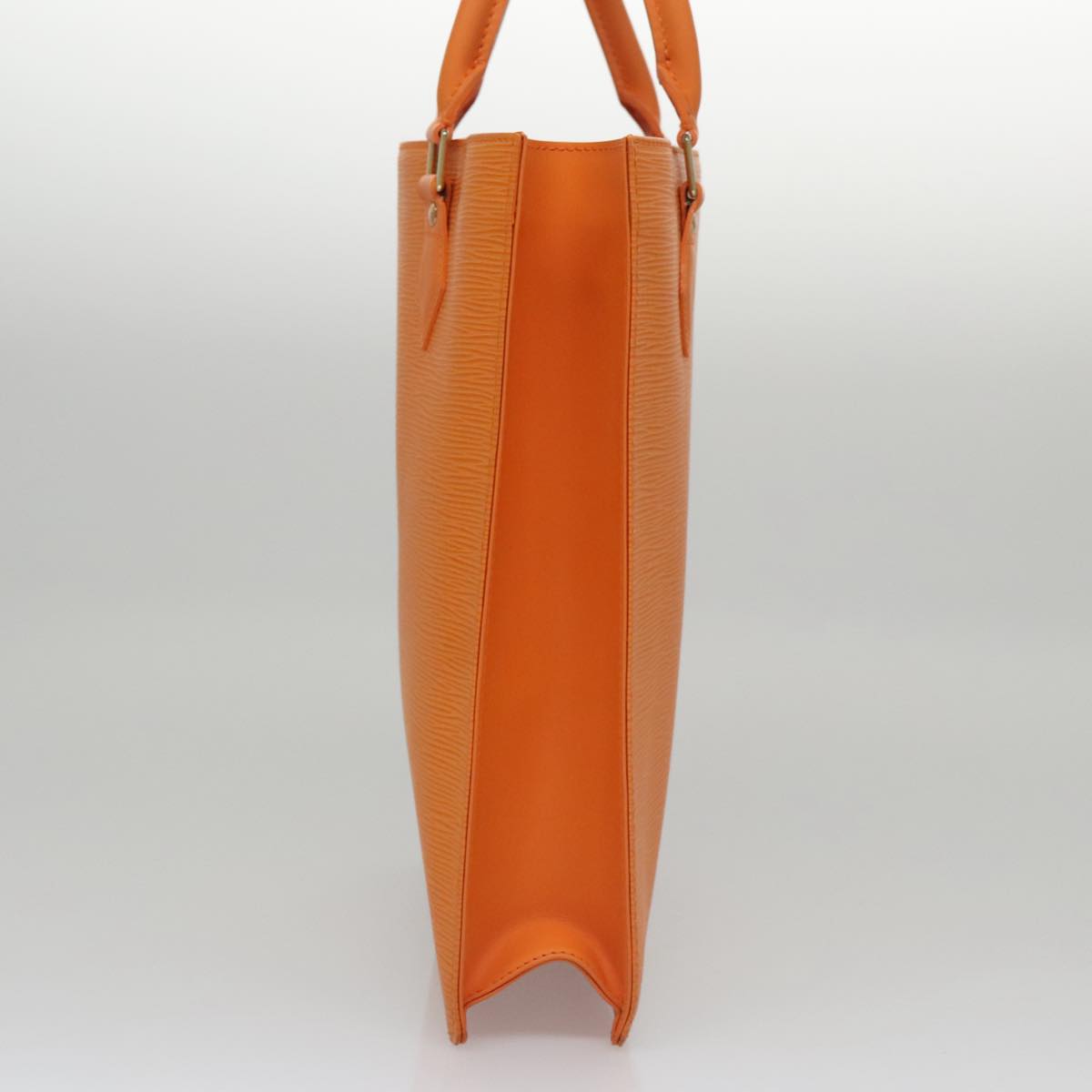 LOUIS VUITTON Epi Sac Plat Hand Bag Orange Mandarin M5274H LV 107077
