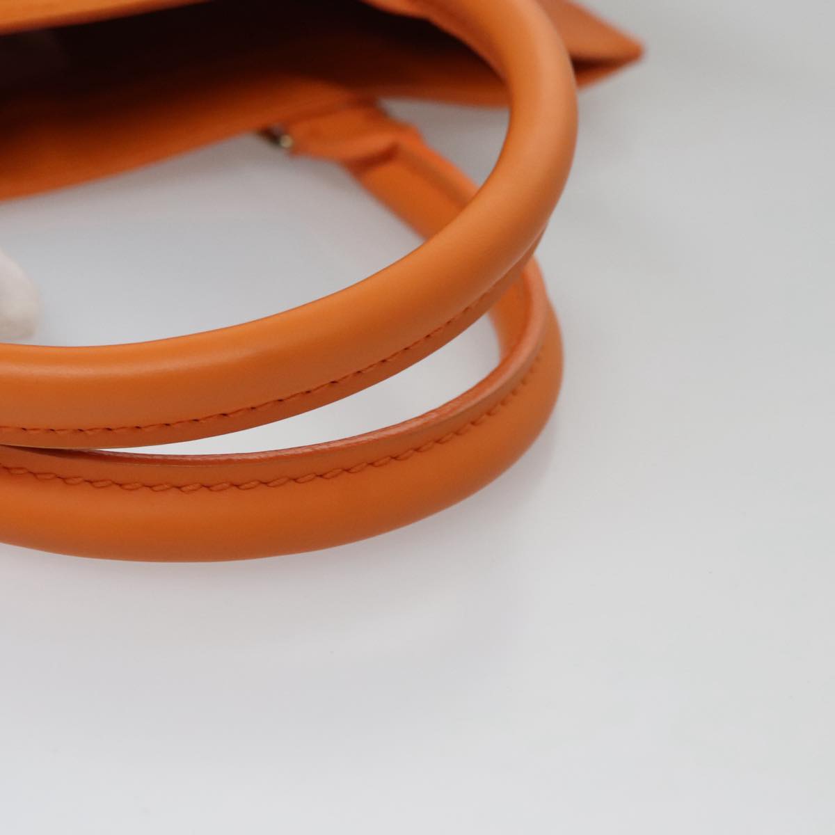 LOUIS VUITTON Epi Sac Plat Hand Bag Orange Mandarin M5274H LV 107077