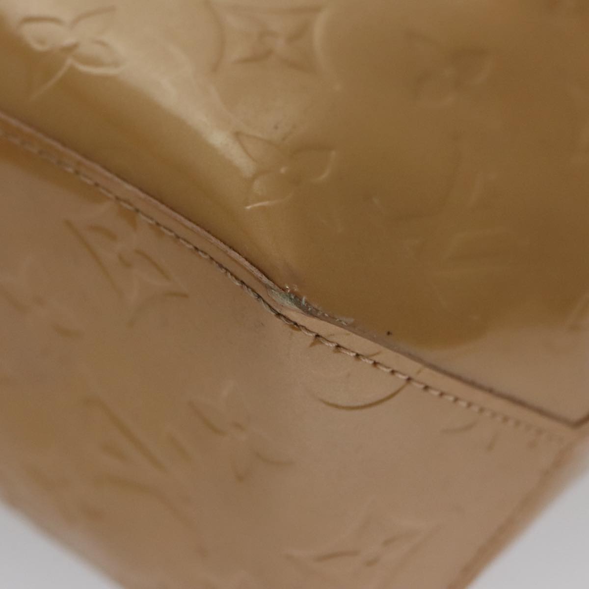 LOUIS VUITTON Monogram Vernis Reade PM Hand Bag Noisette M91334 LV 107080
