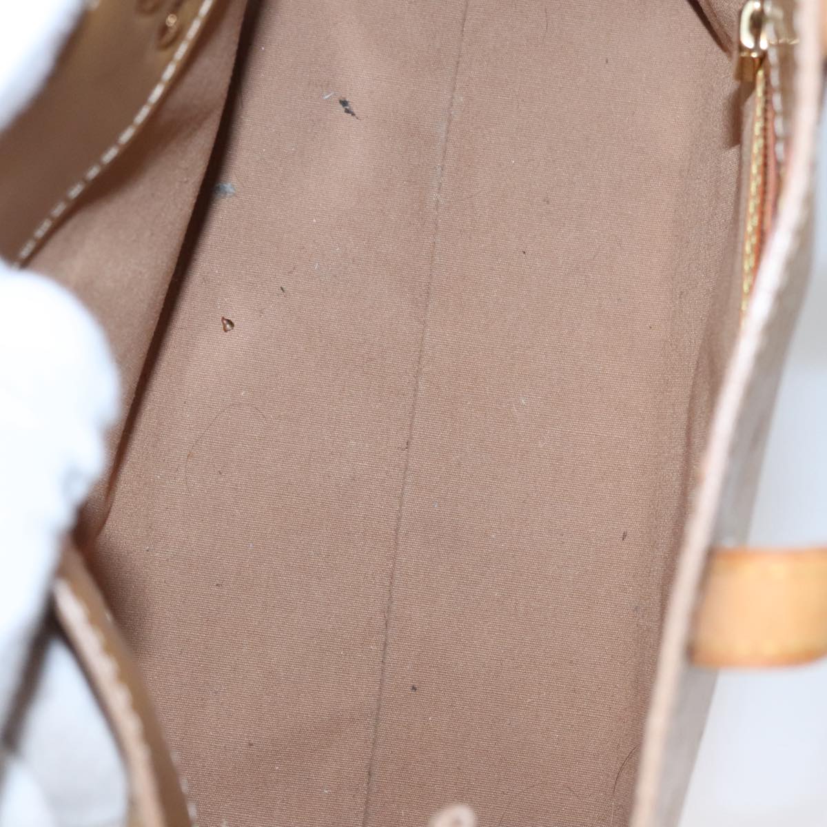 LOUIS VUITTON Monogram Vernis Reade PM Hand Bag Noisette M91334 LV 107080