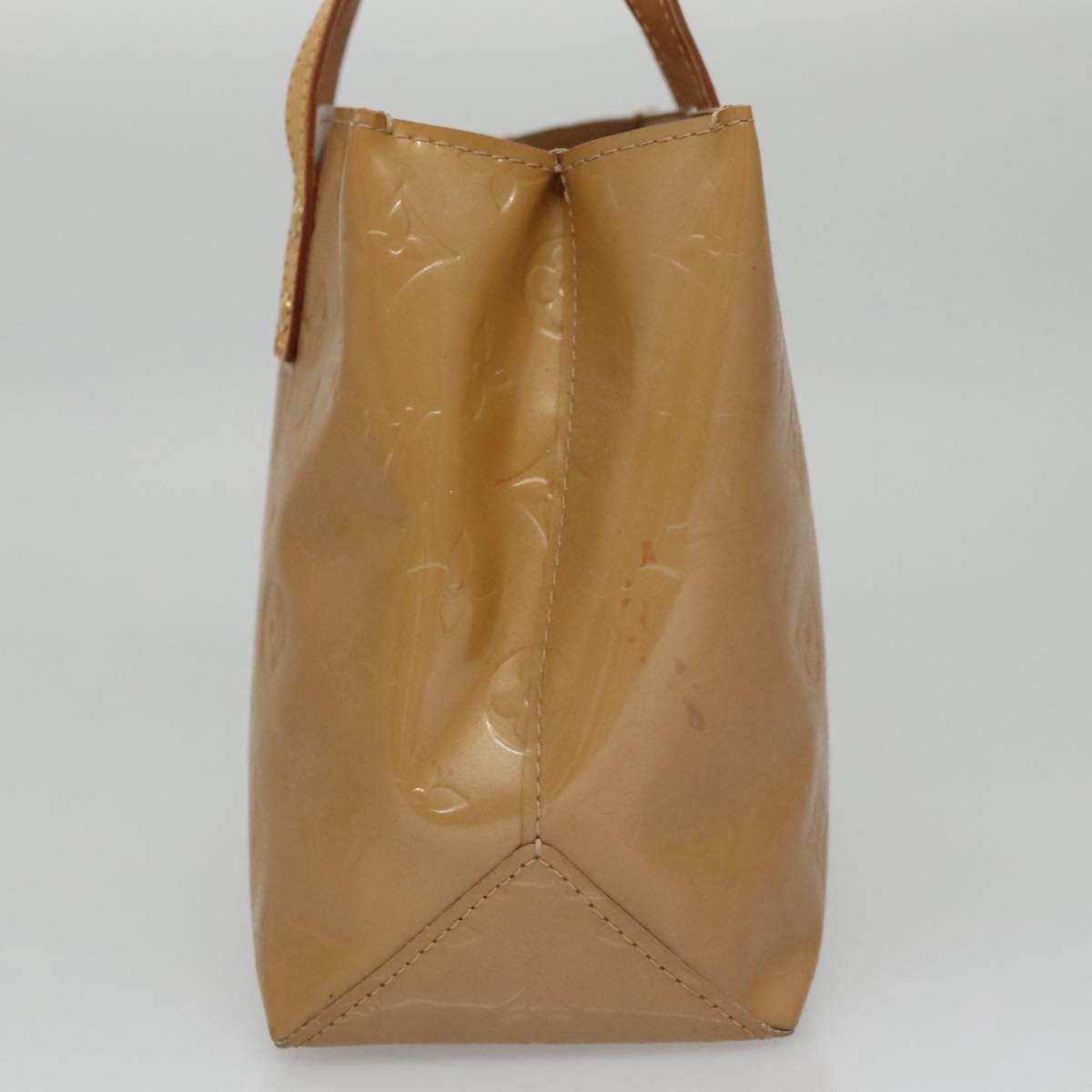 LOUIS VUITTON Monogram Vernis Reade PM Hand Bag Noisette M91334 LV 107080