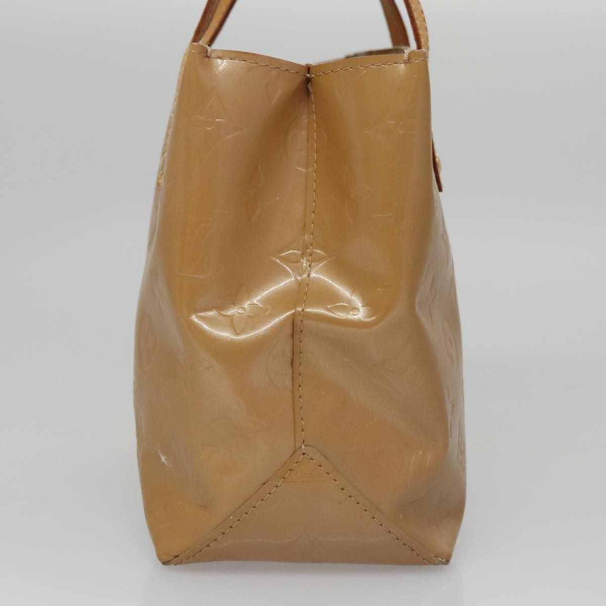 LOUIS VUITTON Monogram Vernis Reade PM Hand Bag Noisette M91334 LV 107080