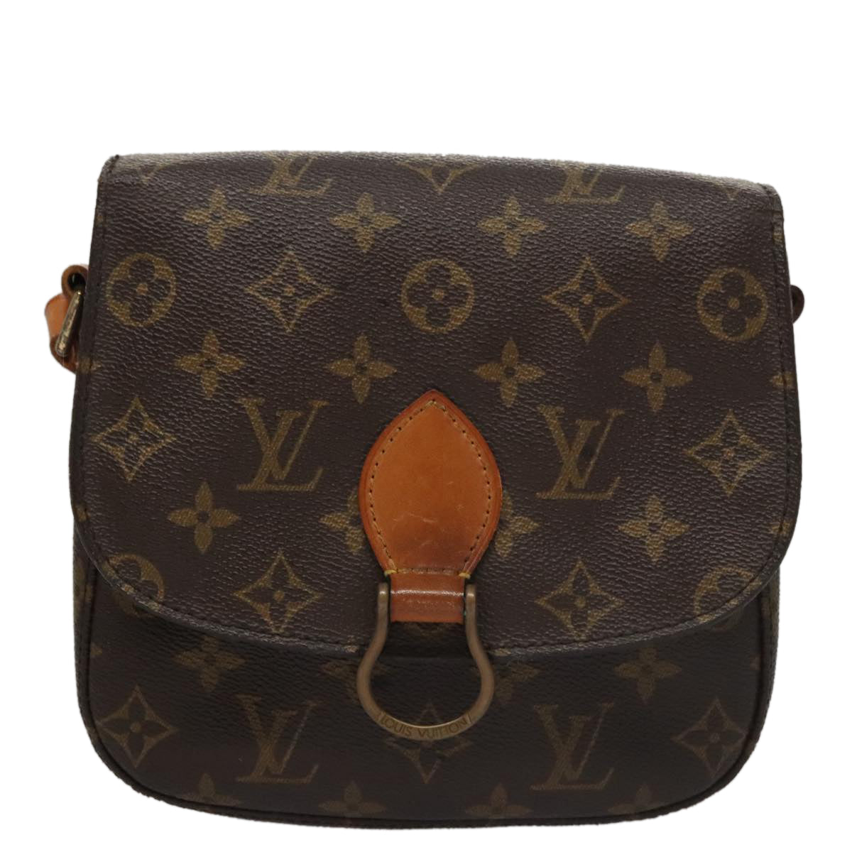LOUIS VUITTON Monogram Saint Cloud MM Shoulder Bag M51243 LV 107094