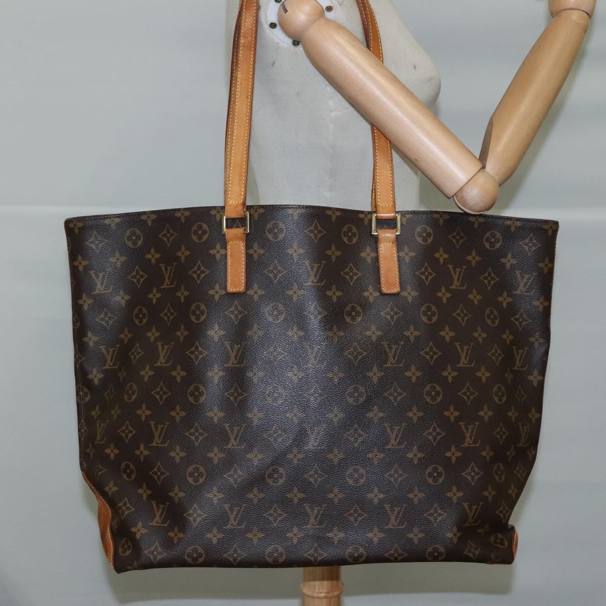LOUIS VUITTON Monogram Cabas Alto Tote Bag M51152 LV 107097