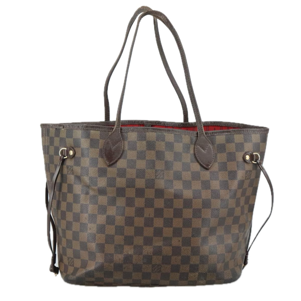 LOUIS VUITTON Damier Ebene Neverfull MM Tote Bag N51105 LV 107100