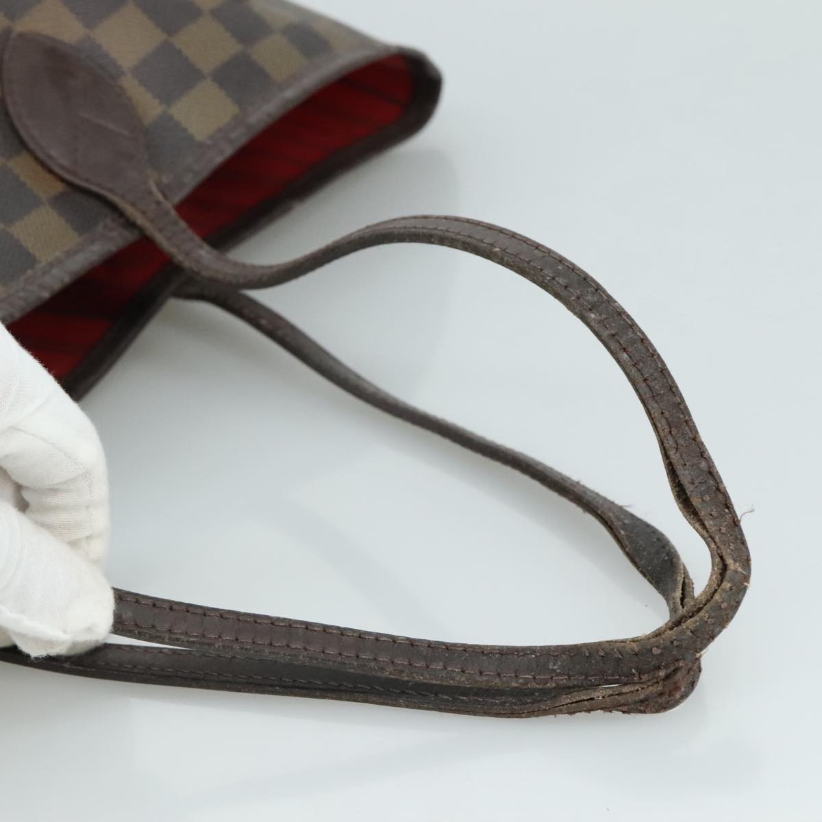 LOUIS VUITTON Damier Ebene Neverfull MM Tote Bag N51105 LV 107100