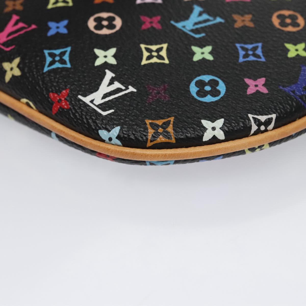 LOUIS VUITTON Monogram Multicolor Pochette GM Pouch Black M60027 LV 107106A