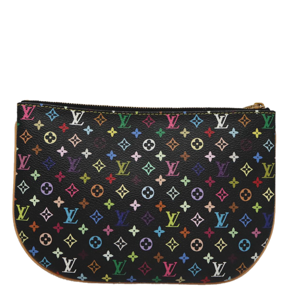 LOUIS VUITTON Monogram Multicolor Pochette GM Pouch Black M60027 LV 107106A