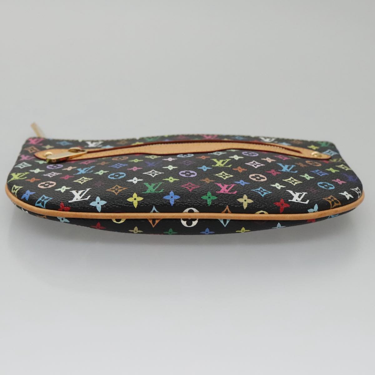 LOUIS VUITTON Monogram Multicolor Pochette GM Pouch Black M60027 LV 107106A