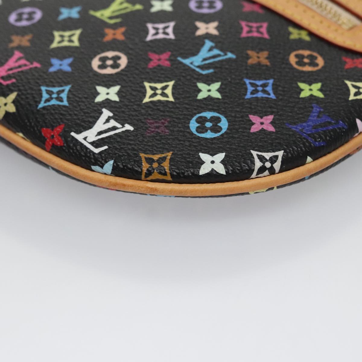 LOUIS VUITTON Monogram Multicolor Pochette GM Pouch Black M60027 LV 107106A