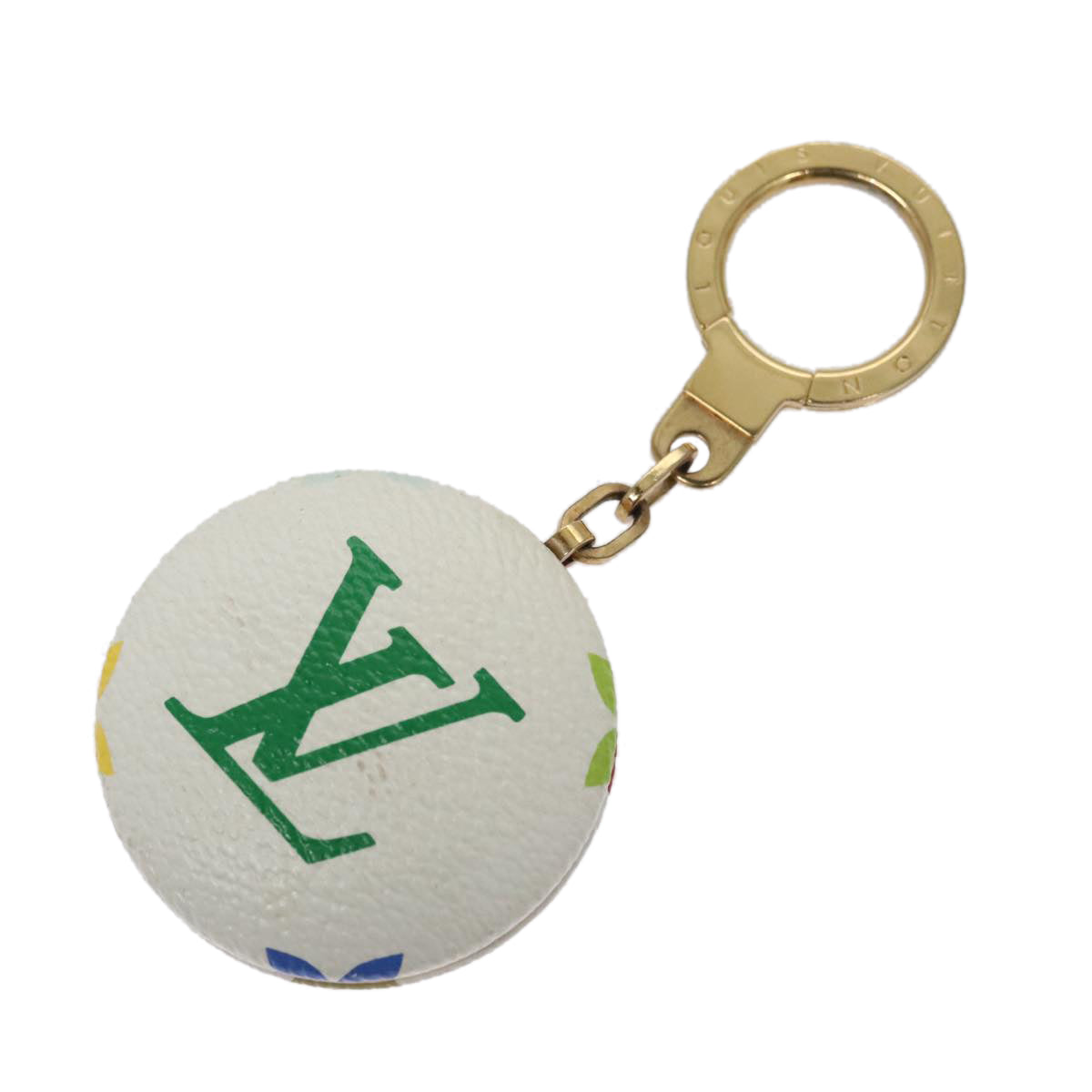 LOUIS VUITTON Monogram Multicolor Astropill Charm White M51911 LV 107107
