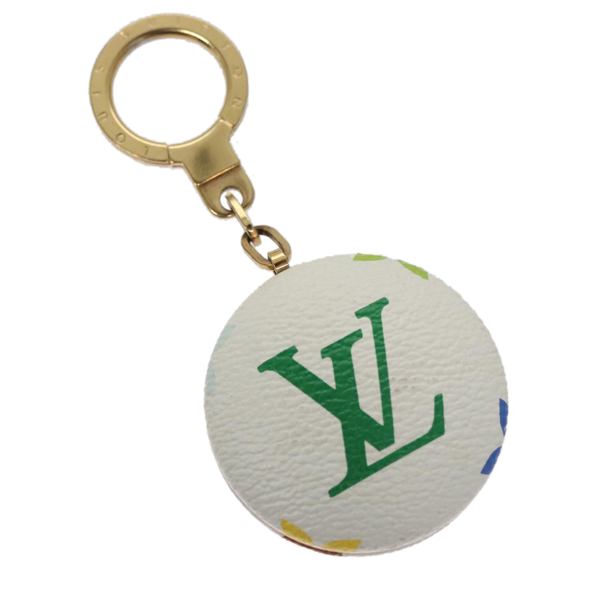 LOUIS VUITTON Monogram Multicolor Astropill Charm White M51911 LV 107107