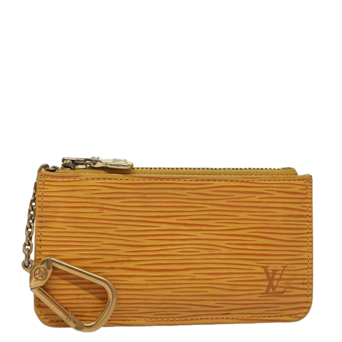 LOUIS VUITTON Epi Pochette Cles Coin Purse Yellow M63809 LV 107110