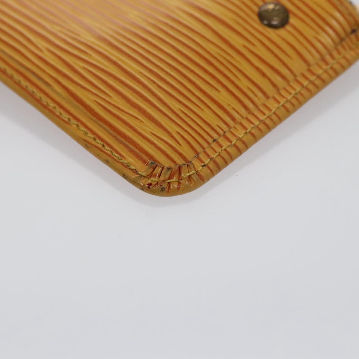 LOUIS VUITTON Epi Pochette Cles Coin Purse Yellow M63809 LV 107110