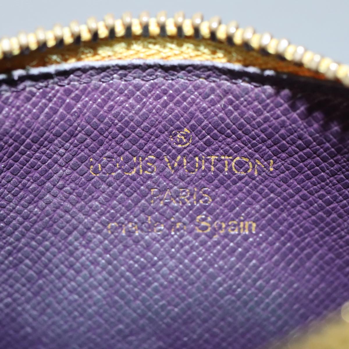LOUIS VUITTON Epi Pochette Cles Coin Purse Yellow M63809 LV 107110