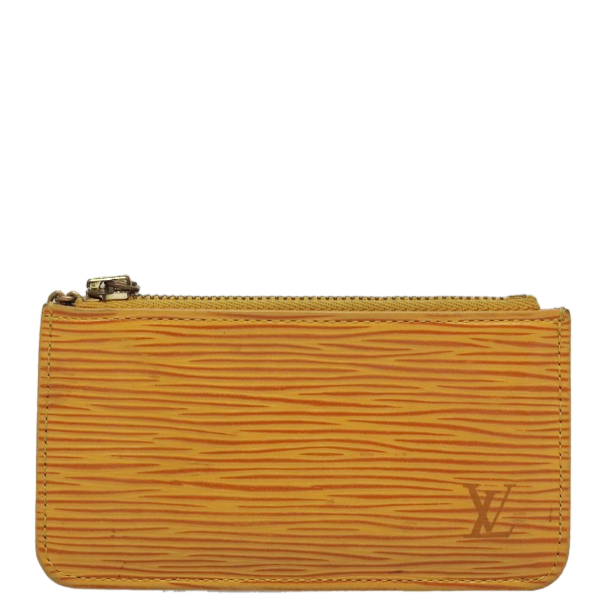 LOUIS VUITTON Epi Pochette Cles Coin Purse Yellow M63809 LV 107110