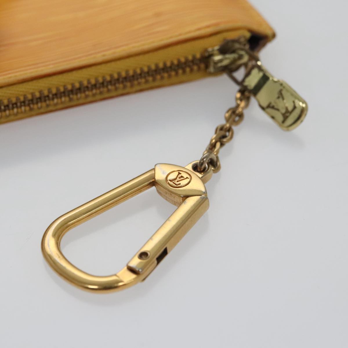 LOUIS VUITTON Epi Pochette Cles Coin Purse Yellow M63809 LV 107110