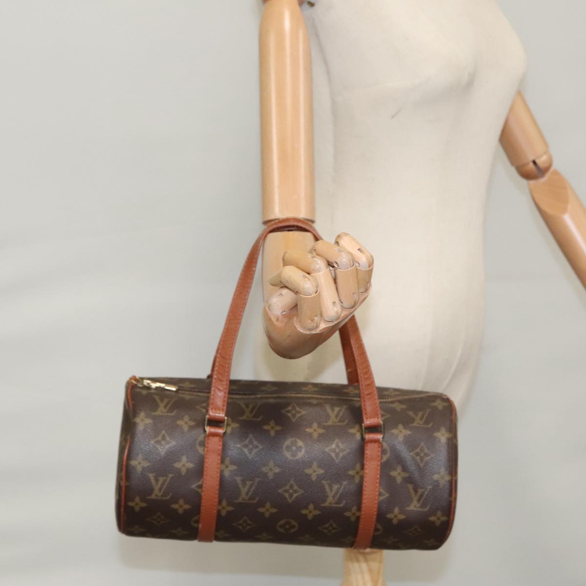 LOUIS VUITTON Monogram Papillon 30 Hand Bag M51385 LV 107127