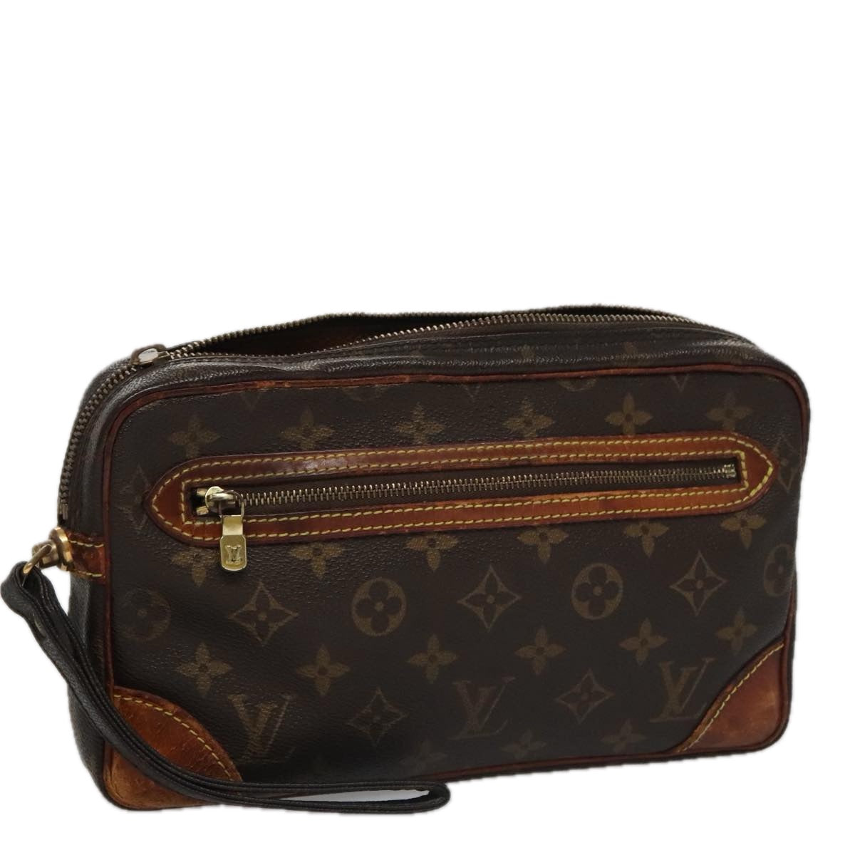 LOUIS VUITTON Monogram Marly Dragonne GM Clutch Bag M51825 LV 107129