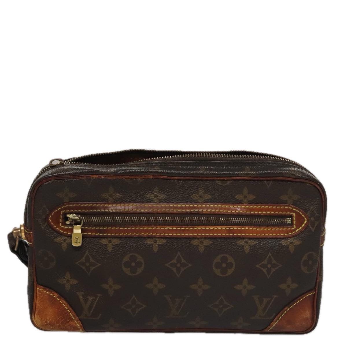 LOUIS VUITTON Monogram Marly Dragonne GM Clutch Bag M51825 LV 107129