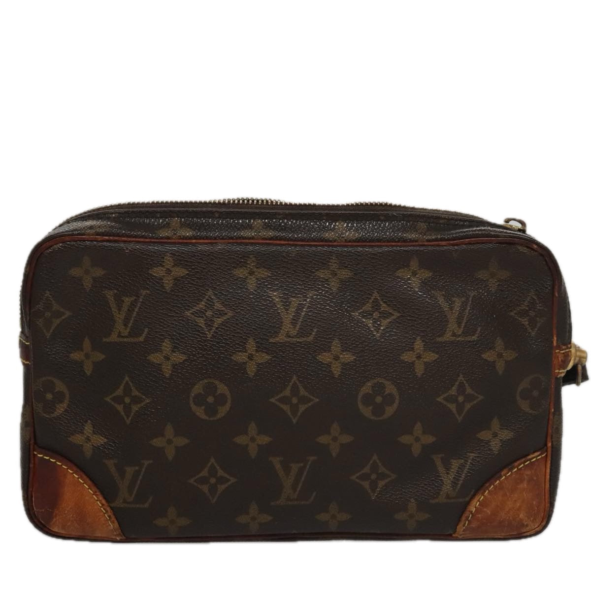 LOUIS VUITTON Monogram Marly Dragonne GM Clutch Bag M51825 LV 107129