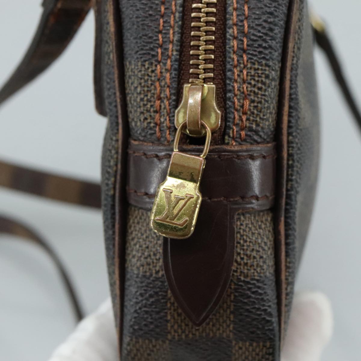 LOUIS VUITTON Damier Ebene Marly Bandouliere Shoulder Bag SPO N51828 107131