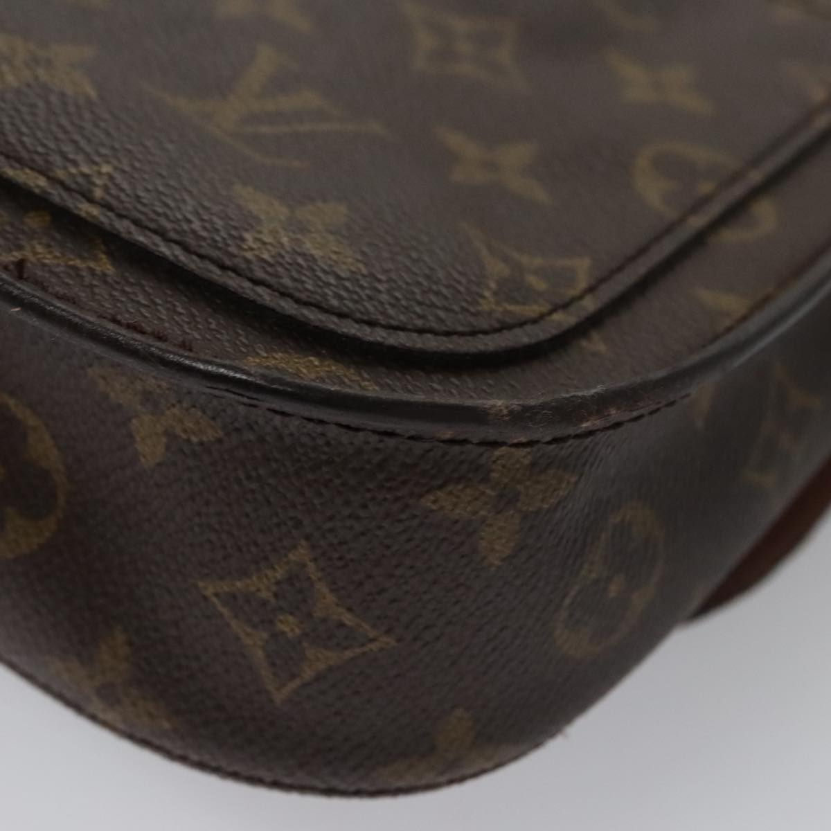LOUIS VUITTON Monogram Saint Cloud MM Shoulder Bag M51243 LV 107135