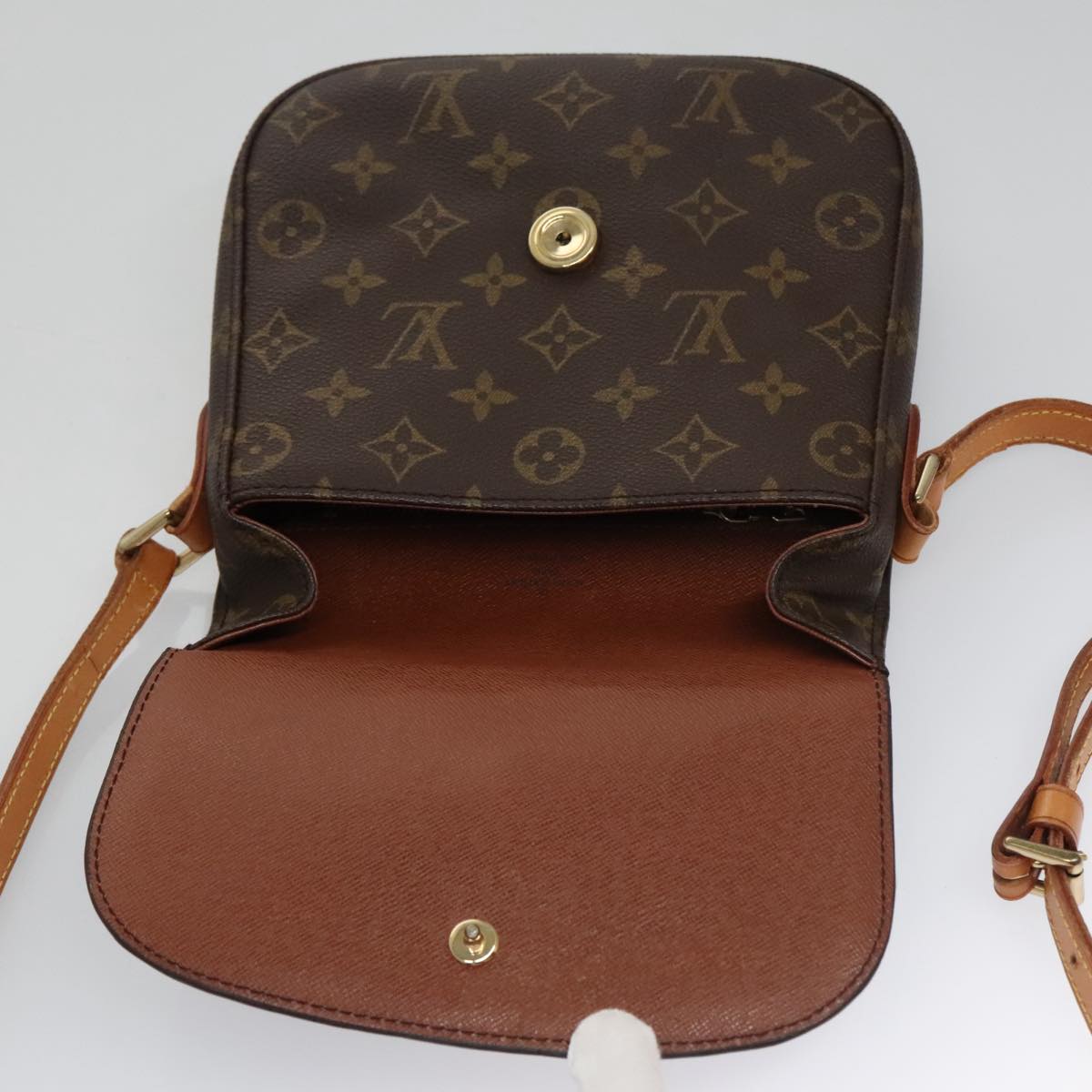 LOUIS VUITTON Monogram Saint Cloud MM Shoulder Bag M51243 LV 107135