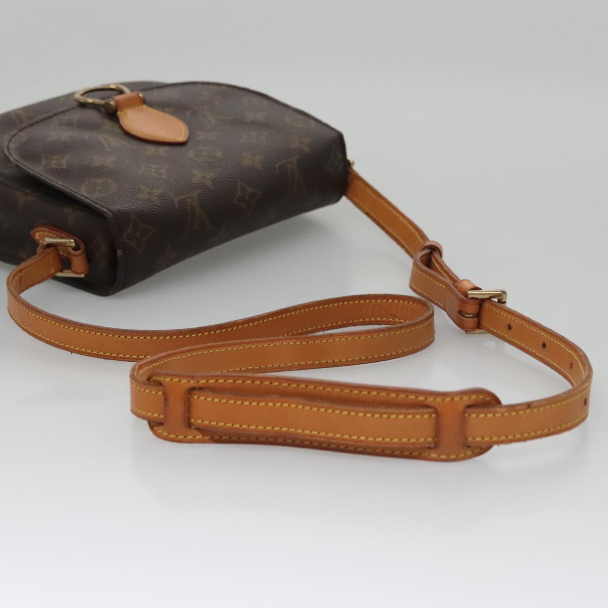 LOUIS VUITTON Monogram Saint Cloud MM Shoulder Bag M51243 LV 107135