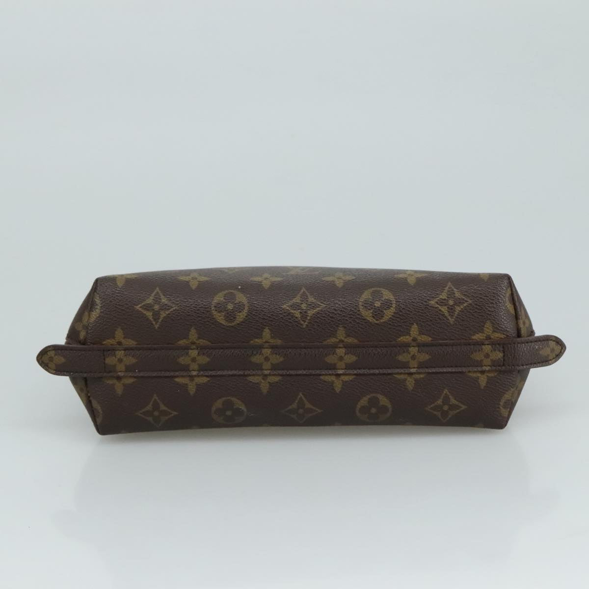 LOUIS VUITTON Monogram Trousse Demi Ronde Cosmetic Pouch M47520 LV 107143