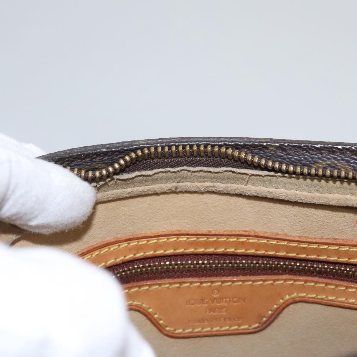 LOUIS VUITTON Monogram Looping MM Shoulder Bag M51146 LV 107148