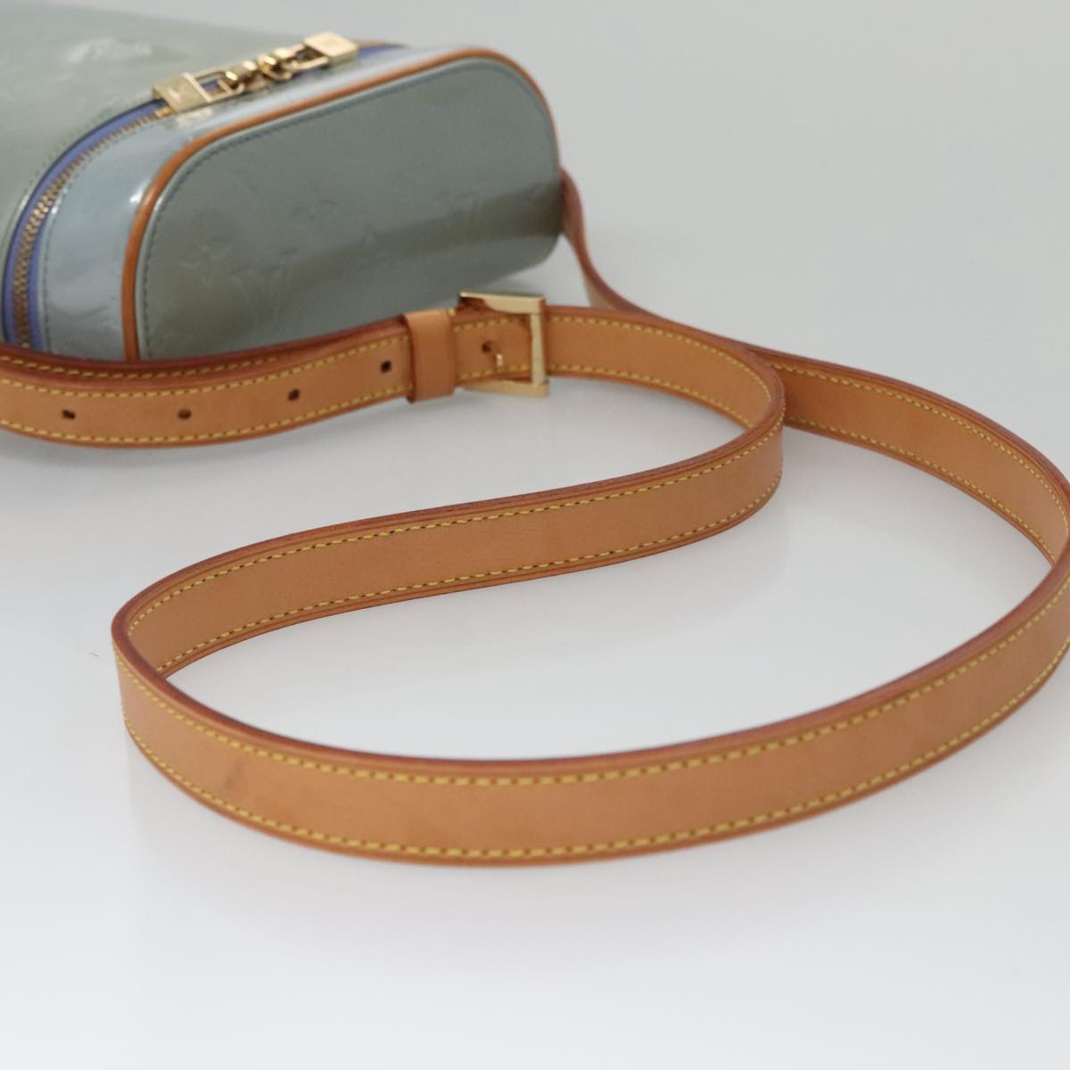 LOUIS VUITTON Monogram Vernis Sullivan Vertical Bag Lavande M91258 107151