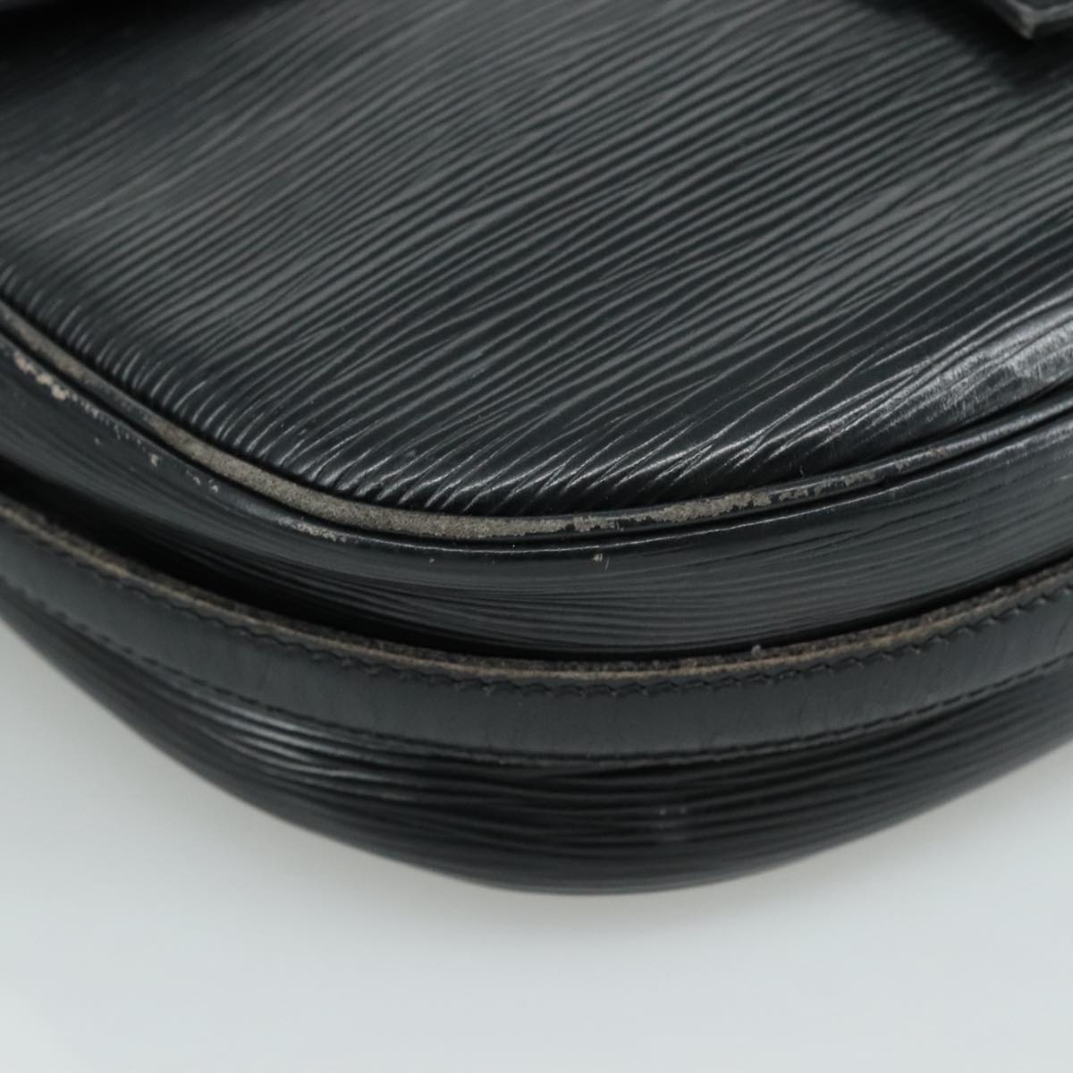 LOUIS VUITTON Epi Jeune Fille MM Shoulder Bag Black M52152 LV 107155