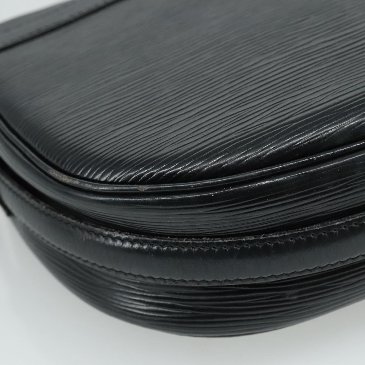 LOUIS VUITTON Epi Jeune Fille MM Shoulder Bag Black M52152 LV 107155
