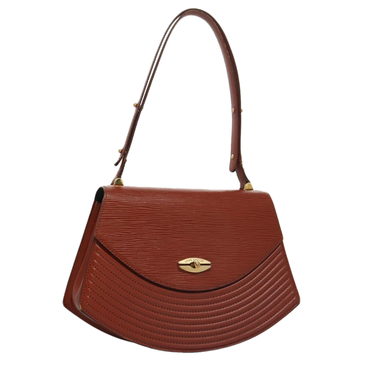 LOUIS VUITTON Epi Tilsitt Shoulder Bag Brown M52483 LV 107156